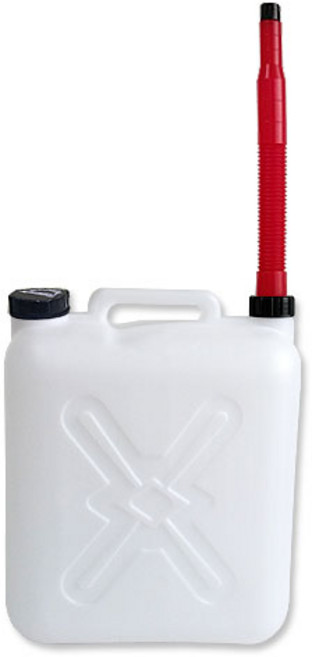 백색 기름통(10리터 20리터) 다용도 말통 물통 약수통 기름통 생수통 자바라 호수 말통 기름통, 1개