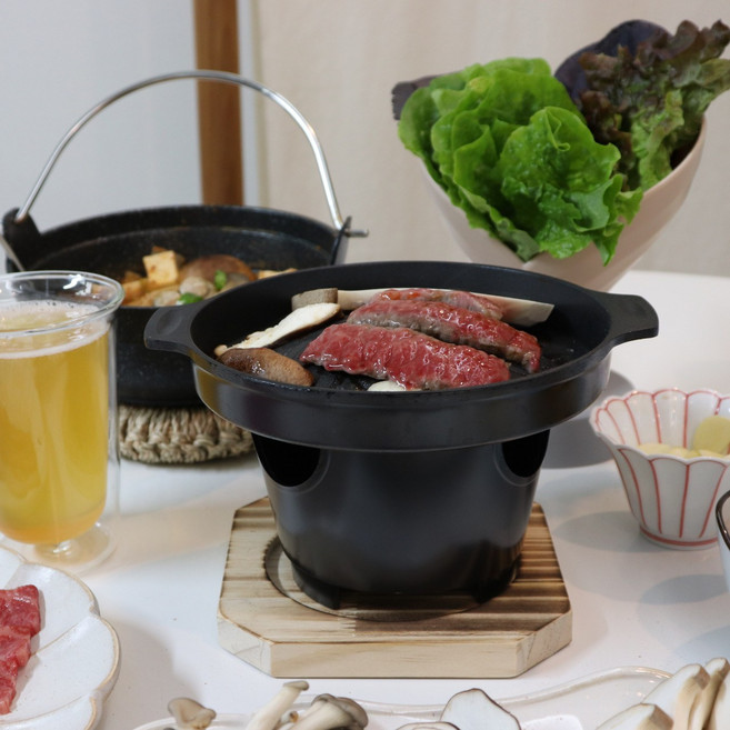 나혼자산다 경수진 가정용 1인용 미니 화로 고기 구이 그릴판, 옵션2. 그릴 팬 (단독 구성), 1개