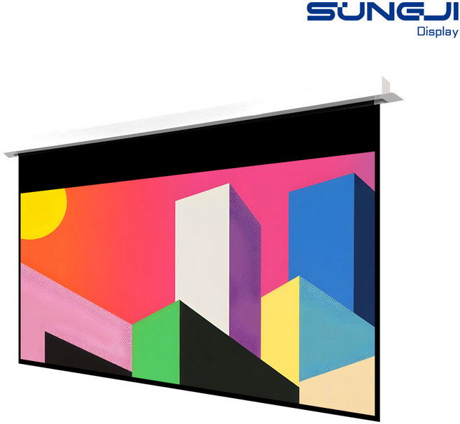 성지 전동스크린 대형 와이드 무선 매립형 빔스크린 180인치, 변경안함, 변경안함