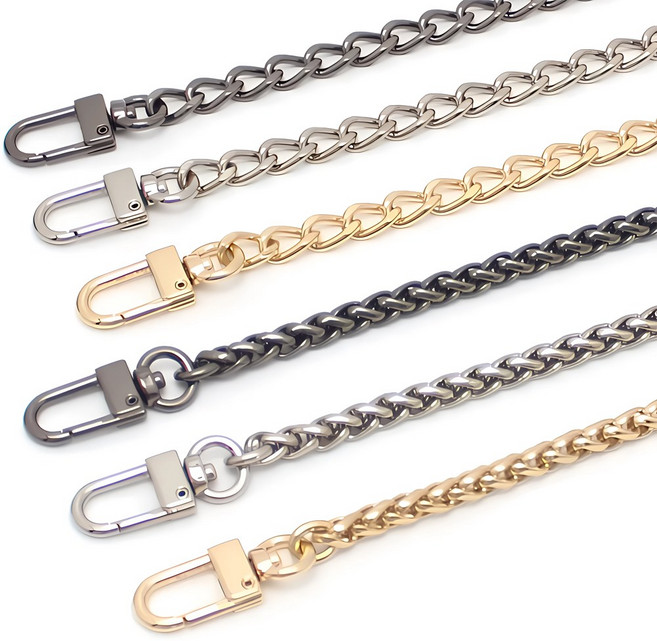 [국산] 고급 가방 체인줄 체인끈 체인스트랩 가방스트랩 명품 호환체인 리폼줄 원하는 길이로 제작가능