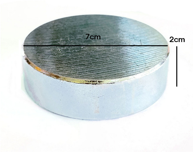 원단 눌림쇠 쇠판 원형문진 원단고정 쇠문진 누름쇠 3사이즈, 중(7cm), 1개