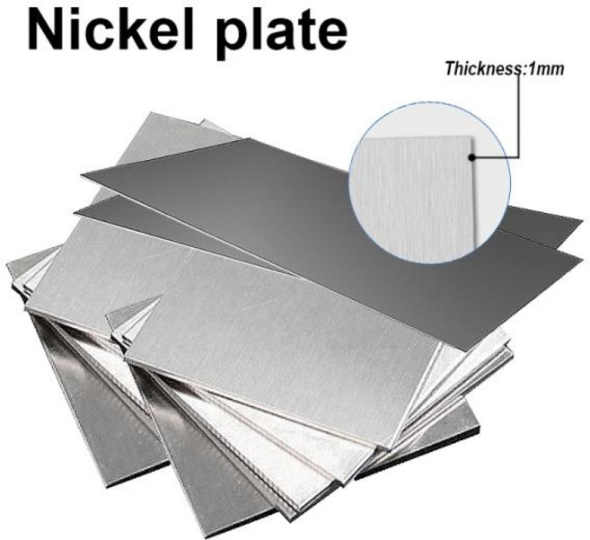 1pcs 99.9% 고순도 니켈 플레이트 두께 0.3/1mm 크기 100x100MM/100x200MM 전기 도금 니켈 플레이트 금속, 0.3x100x200mm, 1개