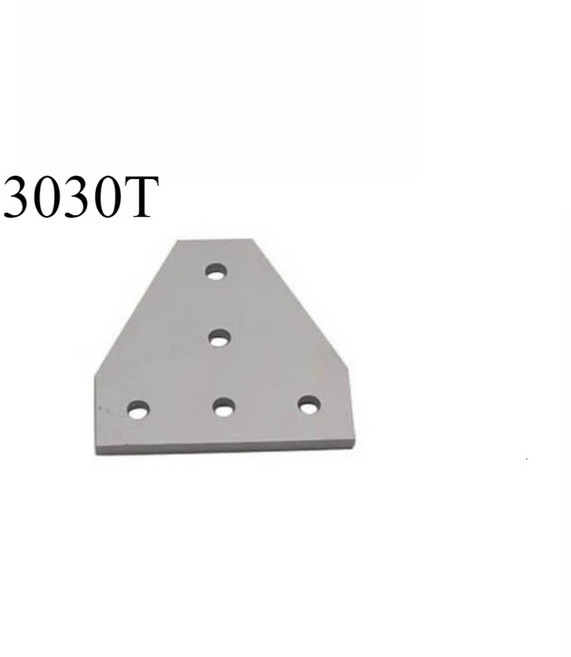 1PCS 유형 보드 플레이트 프로파일 알루미늄 4040 스트립 코너 연결 3030 브래킷 앵글, 3030T Silver