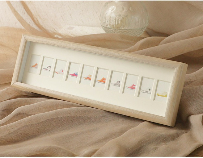 JJYK 인테리어 감성 증명사진 액자, 1개, 우드