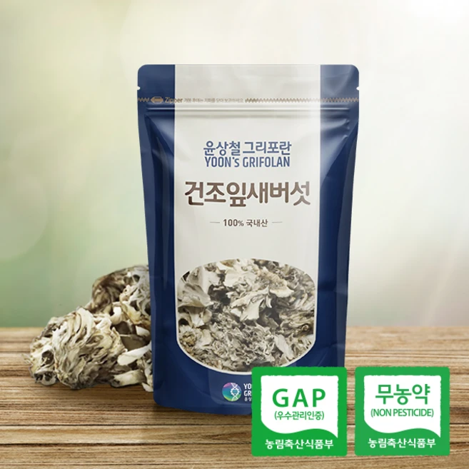 윤상철 친환경 건조잎새버섯 50 g 무농약 GAP 국내산, 50g, 50g, 1개 - 쿠팡