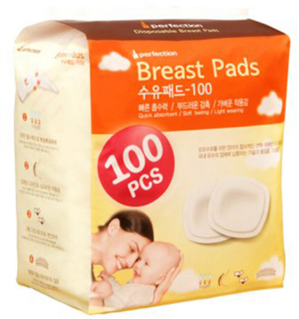 퍼펙션 일회용 수유패드, 100개입, 10개