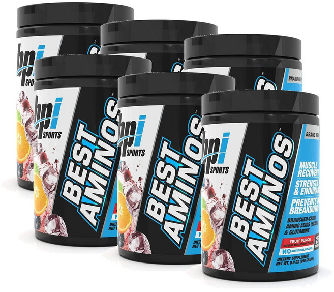 BPI 스포츠 베스트 아미노 BCAA 파우더 BPI Sports Best Aminos, 6개