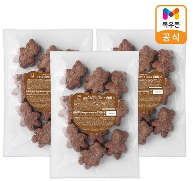 곰돌이 떡갈비 스테이크 1kgX3개, 3개, 1kg