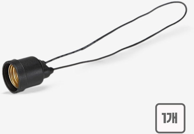 PVC 방수 소켓 E26 소모갈 긴선 46cm, 1개