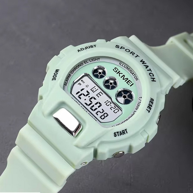 LABTS 남여공용 스포츠 학생 우레탄 방수 우레탄밴드 전자 손목시계