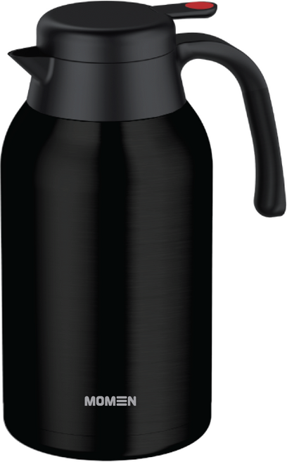 모멘 테이블포트 스텐 보온보냉주전자 이중진공주전자 2200ml, 1개, 블랙, 2.2L