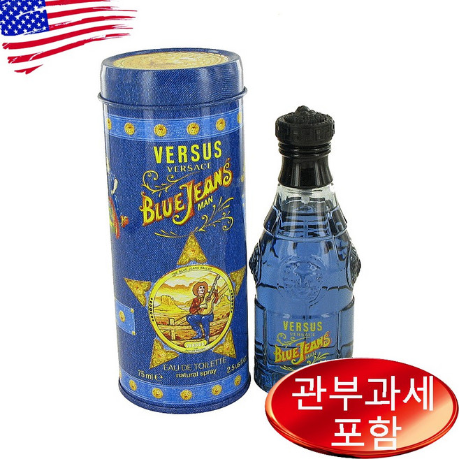 베르사체 블루진 맨 오드뚜왈렛 75ml 남성, 1개
