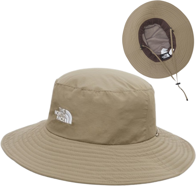 [매장판] 노스페이스 모자 남녀공용 티엔에프 아웃도어 트레킹 햇 베이지 브라운 NE3HR53B, M