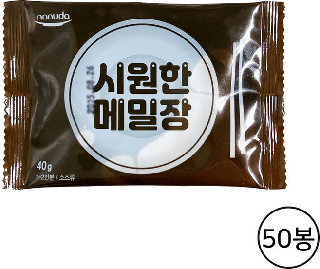 옛맛지기 메밀장 모밀 소바 소스 (소비기한 26년 7월10일까지), 50개, 40g