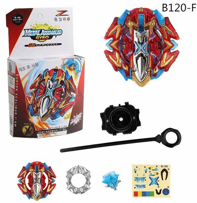 베이블레이드 슈퍼킹 루시퍼 B169 전투 팽이 합금 발사기 포함, 1개, 120, 1cm