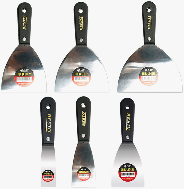 베스토 유연형 스텐 헤라 32mm 50mm 75mm 100mm 125mm 150mm 스크래퍼 껌칼 끌칼 퍼티 나이프, 32mm(B-SC32F), 1개