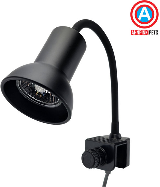 안핑크 파충류조명 MZ-50S (BLACK) 할로겐 거북이램프 UVB램프 자바라 전구포함, 단품, 1개