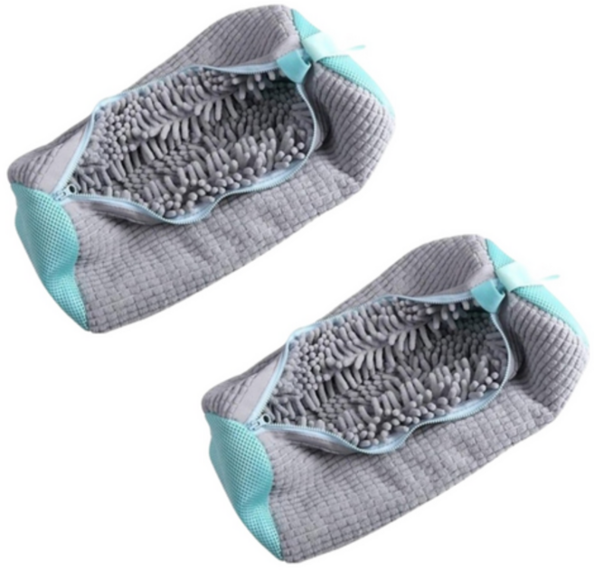 그린리빙 손상방지 운동화 세탁망, 그레이, 2개