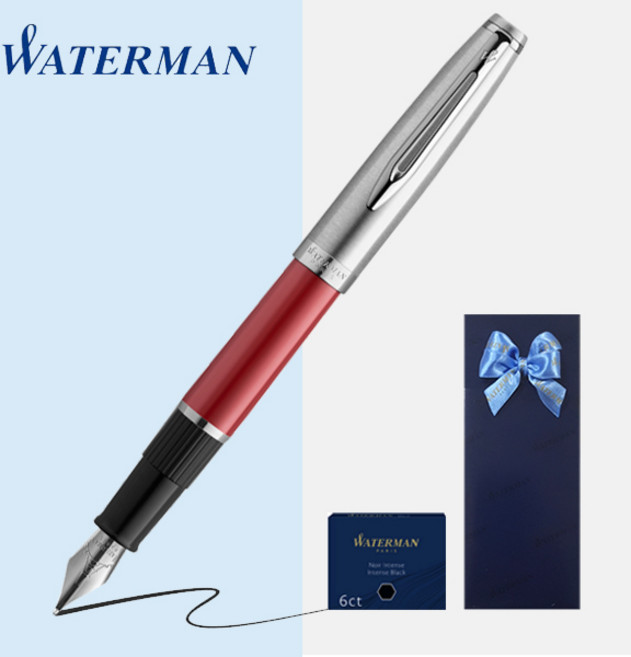 워터맨 만년필 엠블렘 [무료선물포장], 레드 CT, F촉(보통촉)