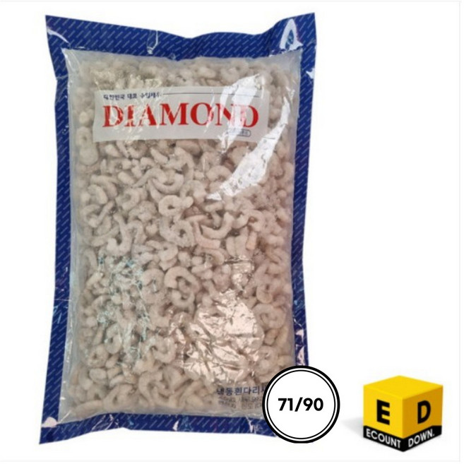 다이아몬드 흰다리새우살 생새우살 벌크 71/90 (4.5kg), 4.5kg, 1개