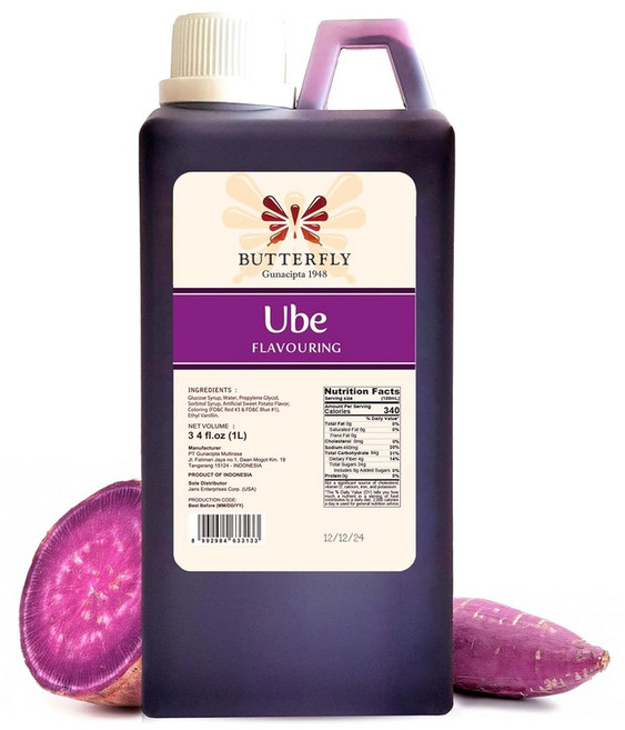 버터플라이 우베 자색고구마 파우더 액상형 1L 카페 베이커리, 1개