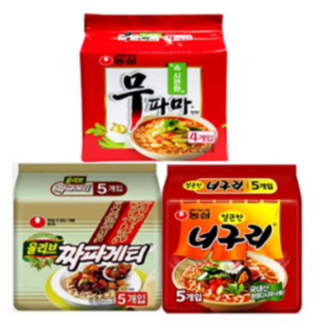 농심무파마4입+짜파게티5입+너구리5입, 1세트