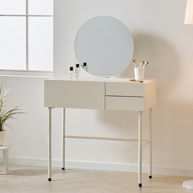 세이지홈 탑벨라 800 화장대 콘솔 테이블 국내제작, 아이보리화이트