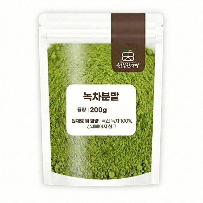 천일한약방 국산 보성 녹차분말 라떼 말차, 200g, 1개
