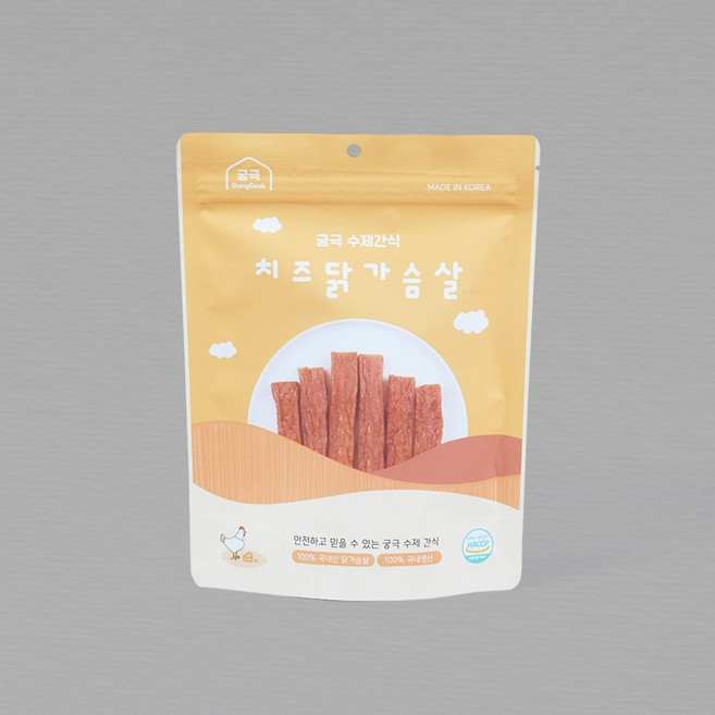 펫츠홈 궁극 수제간식 치즈닭가슴살 100% 국내산 고단백 영양간식, 1개, 100g, 치즈닭가슴살 수제간식