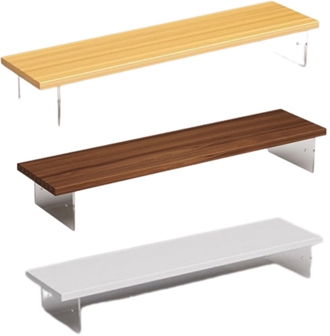 에스준 모니터 받침대 우드 스탠드 듀얼 높이조절, darkwood