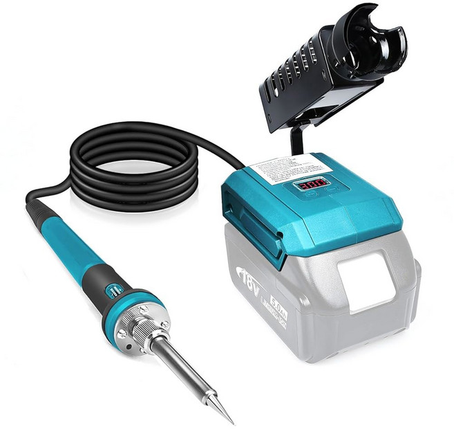 마키타 18V LXT 배터리용 무선 납땜 스테이션 도구 BL1850 BL1860 DIY용 휴대용 전기 60W 아이언 키트 가전제품 수리 와이어 용접(배터리 미포함), 1개
