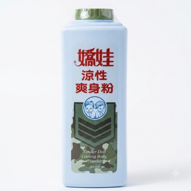 嬌娃 涼性爽身粉 300g, 1個, 300ml