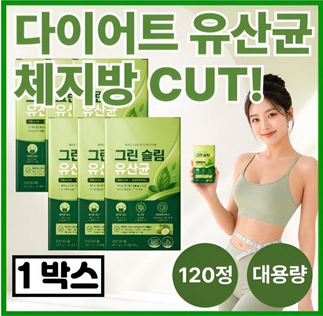 BNR17 NEW 비에날씬 다이어트 유산균 프로틴 정품 증정 (12박스 구매시) / 모유유래 슬림 다이어트&유산균 장건강 듀얼케어 식약처인증 데일업, 1개, 120정