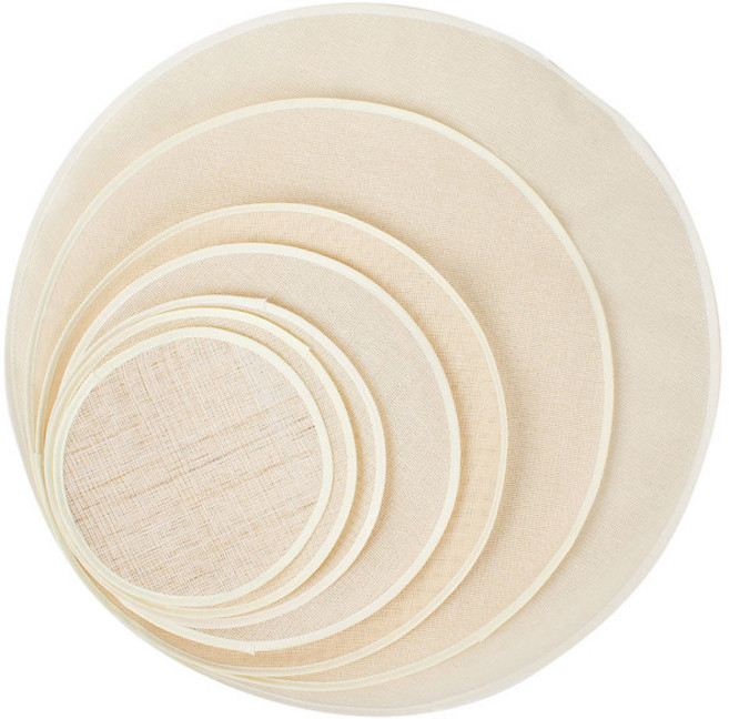 포스아트 MA 면 삼베 원형 보자기, 1개