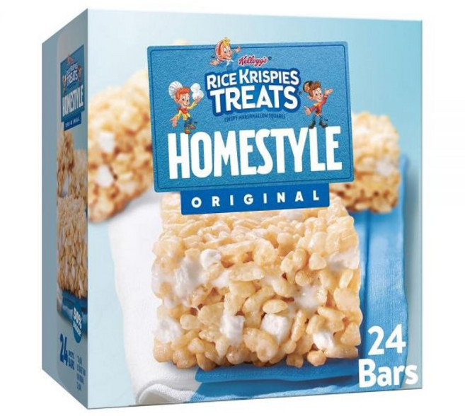 Rice Krispies Treats Homestyle 마시멜로 스낵 바 어린이 간식 점심 오리지널 791g(28온스) 박스 (바 24개), 1