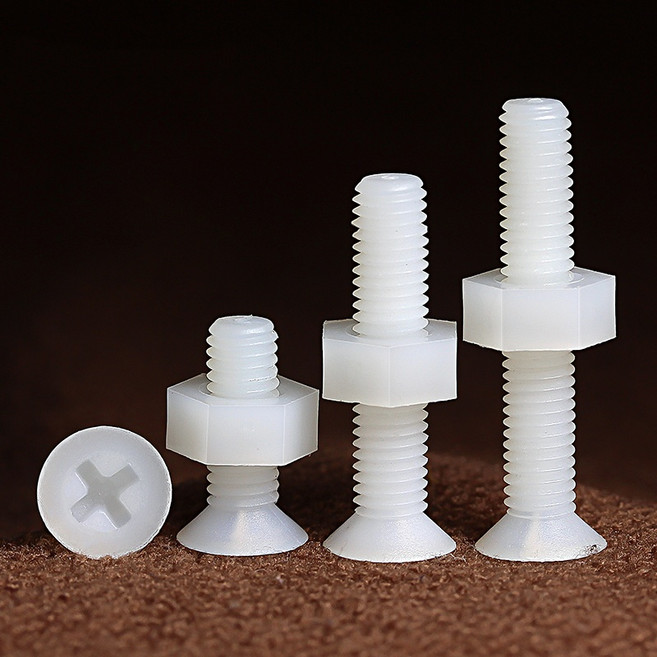 M2 M2.5 M3 M4 M5 M6 M8 검정색 흰색 나일론 접시 머리 나사 너트 플라스틱 필립스 호환 플랫 헤드 볼트 호, 01 White, 13 25mm, 01 M3-20set