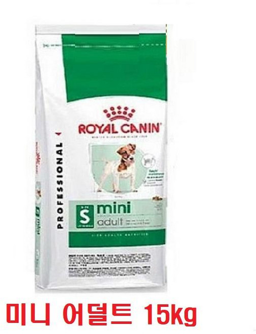 로얄캐닌 대용량 미니어덜트15kg 로얄캐닌미니어덜트15kg, 15kg, 1개