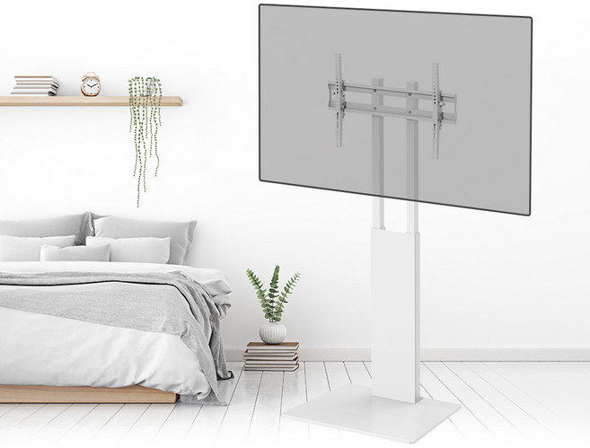 엘디엘 마운트 APL-FS16W 화이트 플로어 TV스탠드거치대 70 티비거치대 삼성 LG, 1개