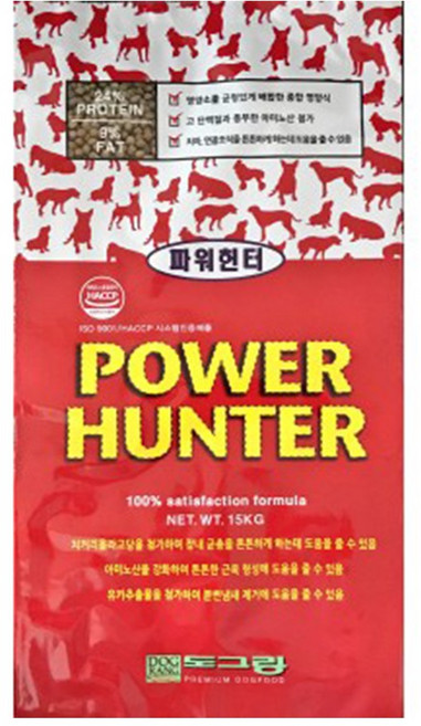도그랑 대포사료 강아지 사료 파워헌터 15kg, 1개, 닭