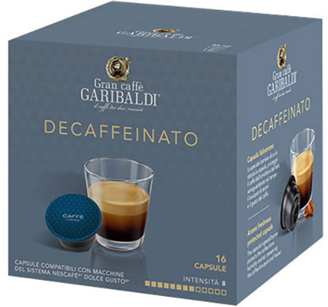 [가리발디] 돌체구스토 호환 가리발디 데카페이나토 1팩(16개입) 디카페인, 112L, 112g, 1개, 16개입