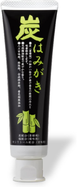 대나무 숯의 마을 숯 치약 100g 대나무 숯이 더러움이나 냄새를 흡착 제거 화이트닝 구취 예방 발포제 합성 계면 활성제 보존료 착색료 향료 인공 감미료 무첨가 자극이 적은 치약
