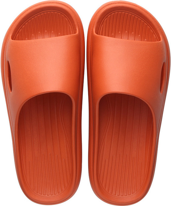 踩屎感拖鞋家用男女夏季浴室內外穿宿舍居家eva涼拖鞋橘色(升級版)230(適合女35-36碼), 1個, 橘色(升級版)