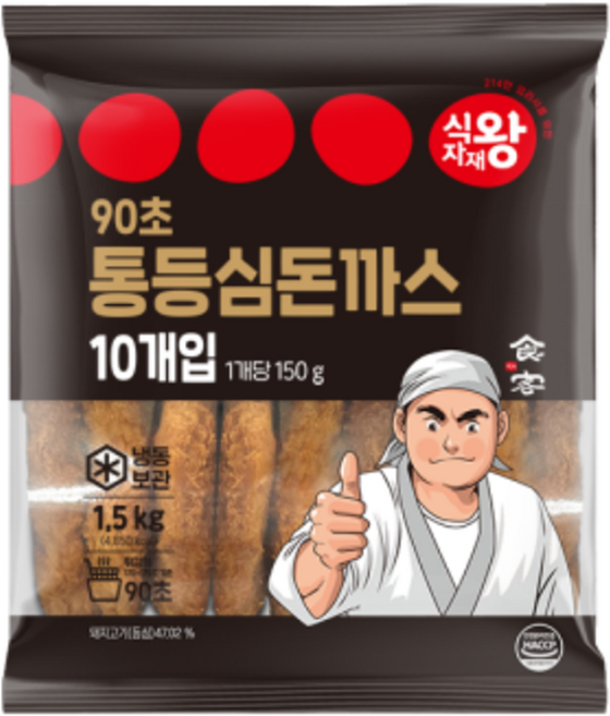 식자재왕 통등심돈까스, 1개, 1.5kg
