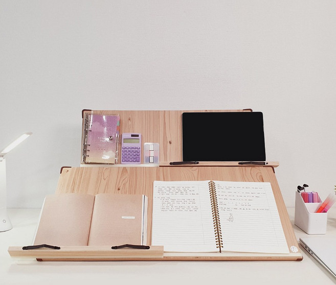 위즈독서대 에이블70 초대형 2단독서대 70A2 슬라이드레일형 책받침대