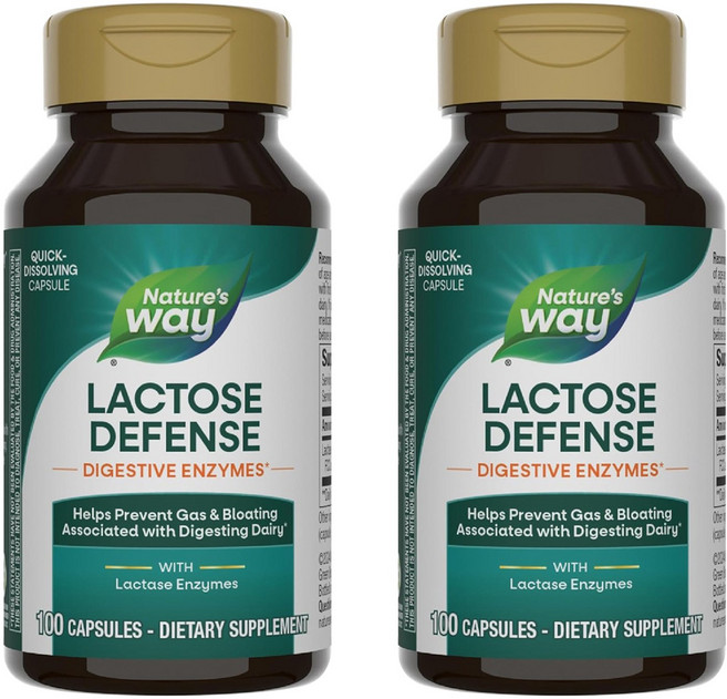 네이쳐스웨이 락타아제 포뮬라 엔자임액티브 캡슐, 100정, 2개