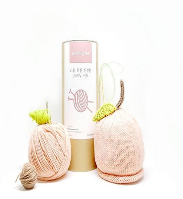 아기 복숭아모자 - Knitting Kit, 색상, 1개