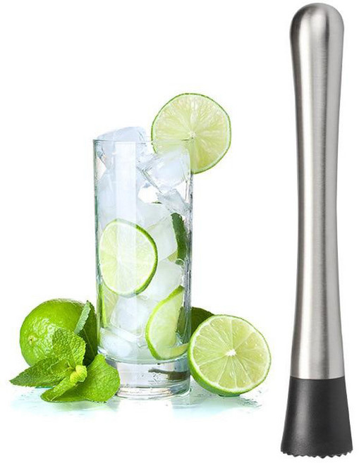 AOHAO 스텐 칵테일 머들러 모히또 바용품 홈텐딩, 1개