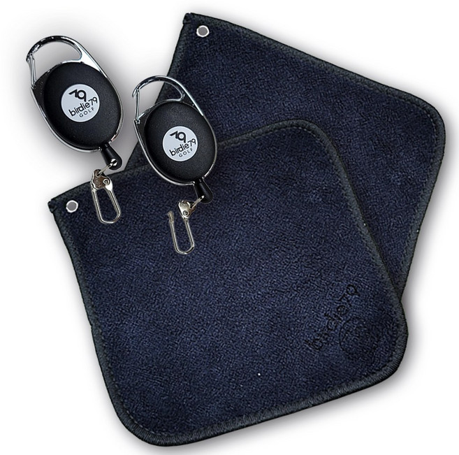 버디79 양면국세사 깔끔 볼타올/잘닦이는 볼수건/예쁜 볼타올/파크볼타올/골프볼타올, 블랙, 2개