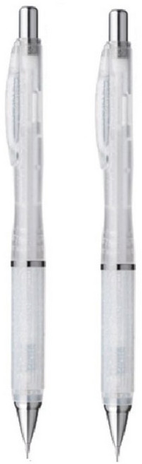 제브라 에어피트 라이트 C 0.5mm 샤프 2개 MAZ71 AIRFIT LT 슬림 반짝이는 투명 바디, 클리어(C)+클리어(C)