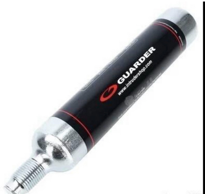 GUARDER 警星 88g CO2高壓氣瓶鋼瓶(拋棄式), 1個, Black